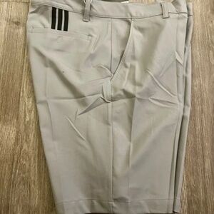 Adidas MEns ADI Golf Shorts Gray with black size 38 New with Tags